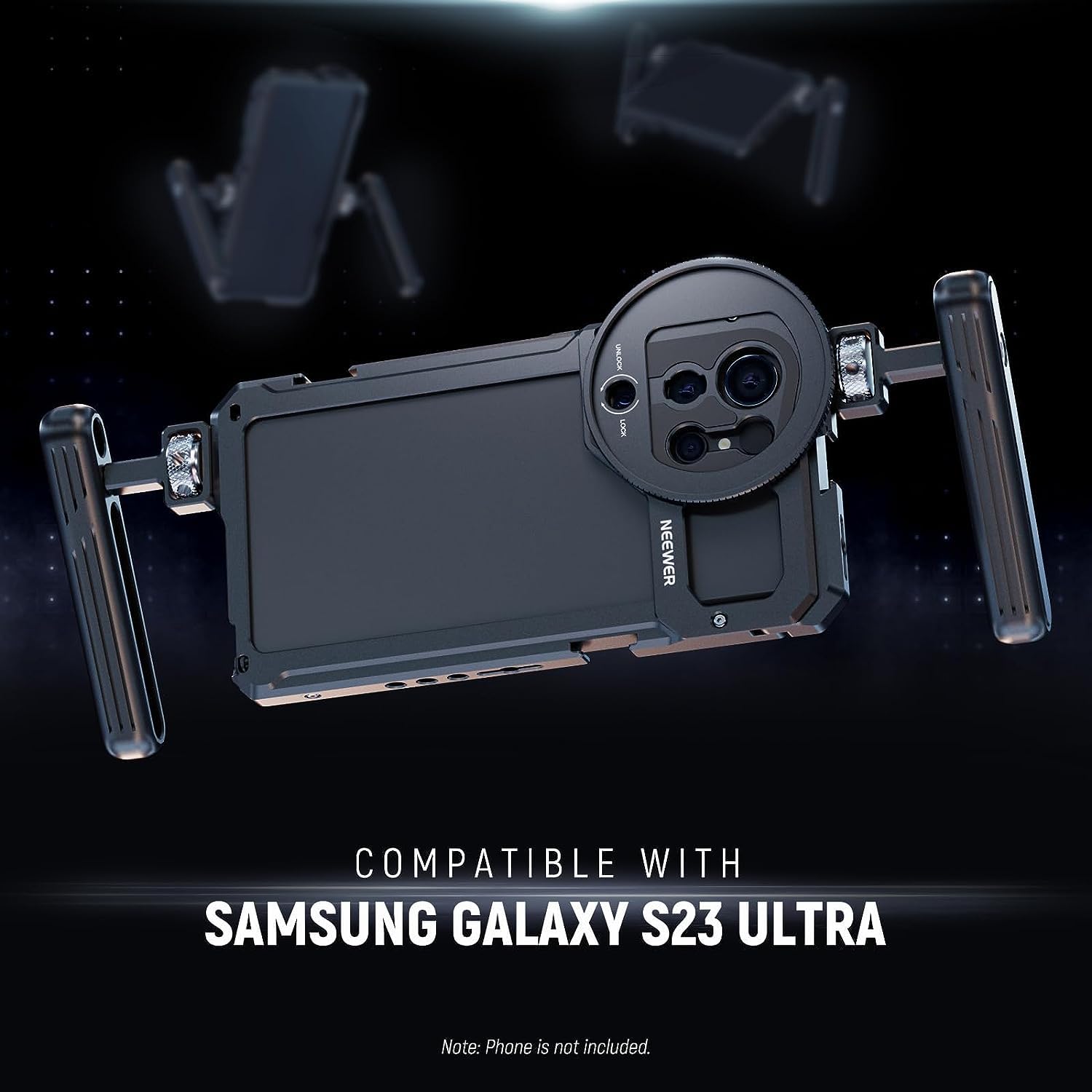 Foto 2 | Soporte De Vídeo Para Teléfono Neewer S23 Ultra Con Doble Asa Lateral - Venta Internacional.