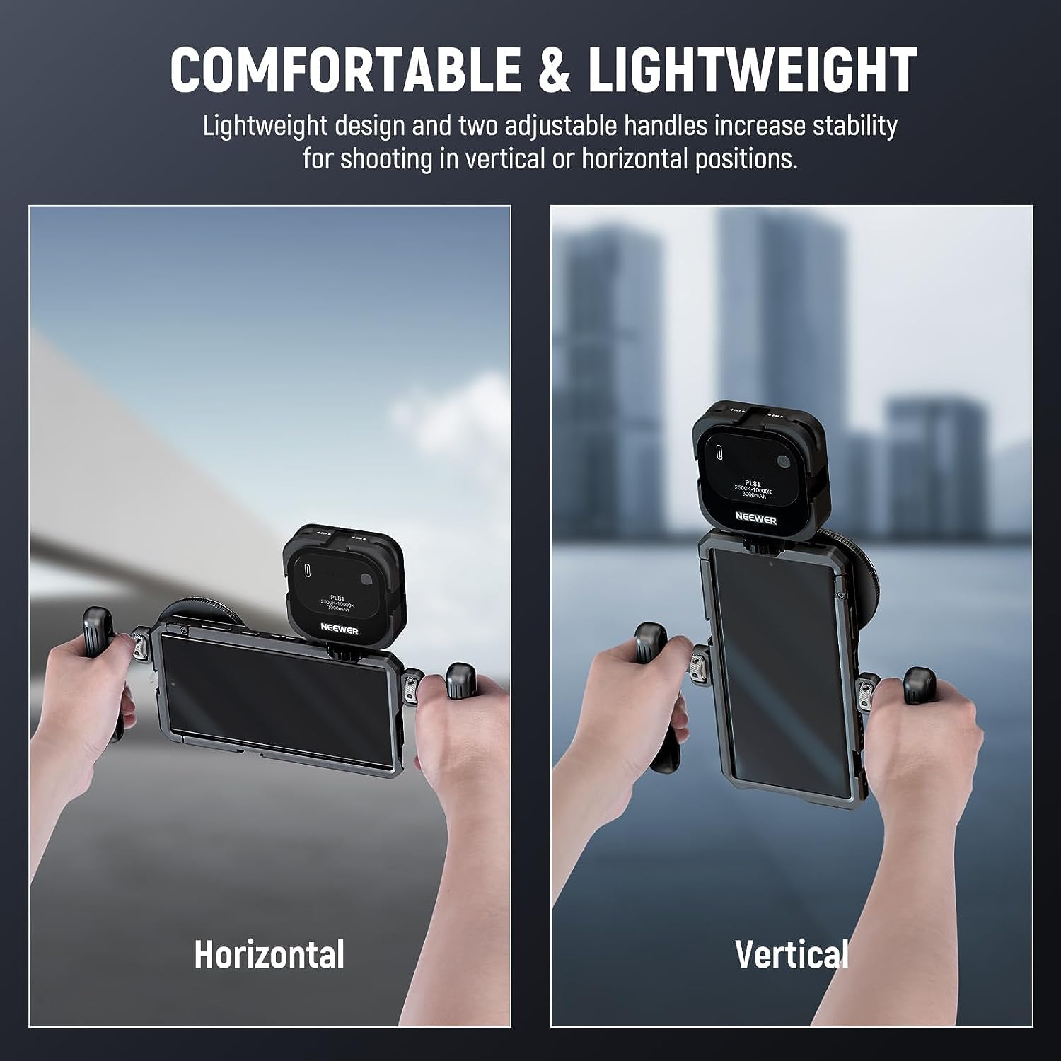Foto 7 pulgar | Soporte De Vídeo Para Teléfono Neewer S23 Ultra Con Doble Asa Lateral - Venta Internacional.