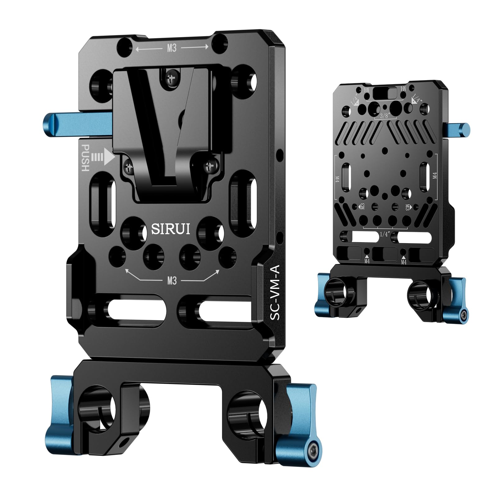Foto 1 | Placa De Batería Sirui V Con Abrazaderas Duales De Varilla De 15 Mm Sc-vm-a - Venta Internacional.