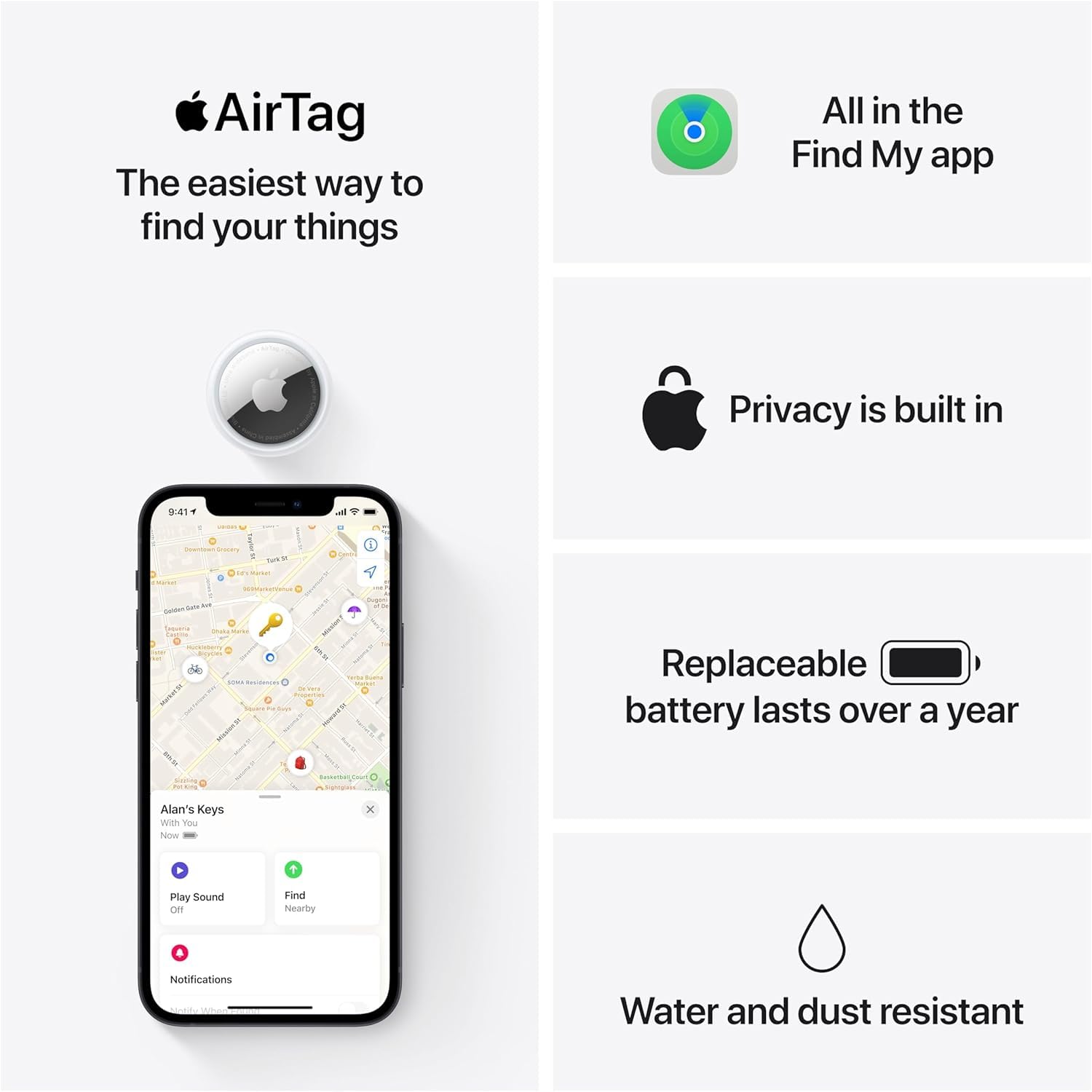Foto 7 pulgar | Airtag Apple 4 Piezas-Venta Internacional