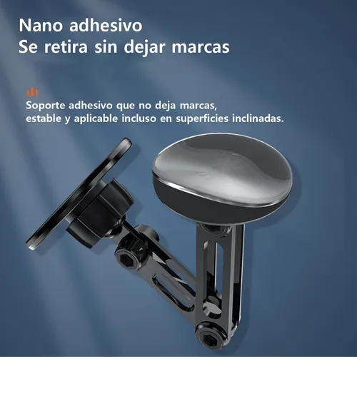 Foto 4 pulgar | Soporte Xtellar Magnetico Para Celular Auto Base Coche 360° Aluminio