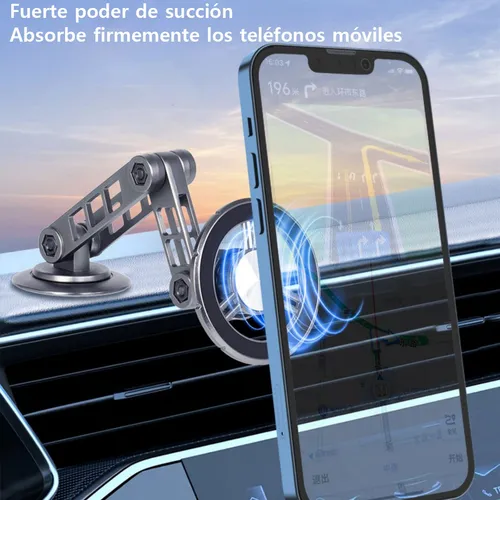 Foto 5 pulgar | Soporte Xtellar Magnetico Para Celular Auto Base Coche 360° Aluminio
