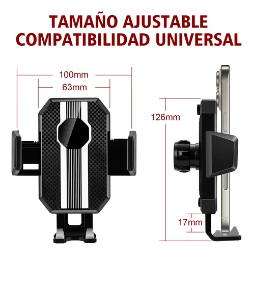 Foto 3 pulgar | Base Xtellar Soporte Grande Porta Celular 360 Ventosa Coche 3en1