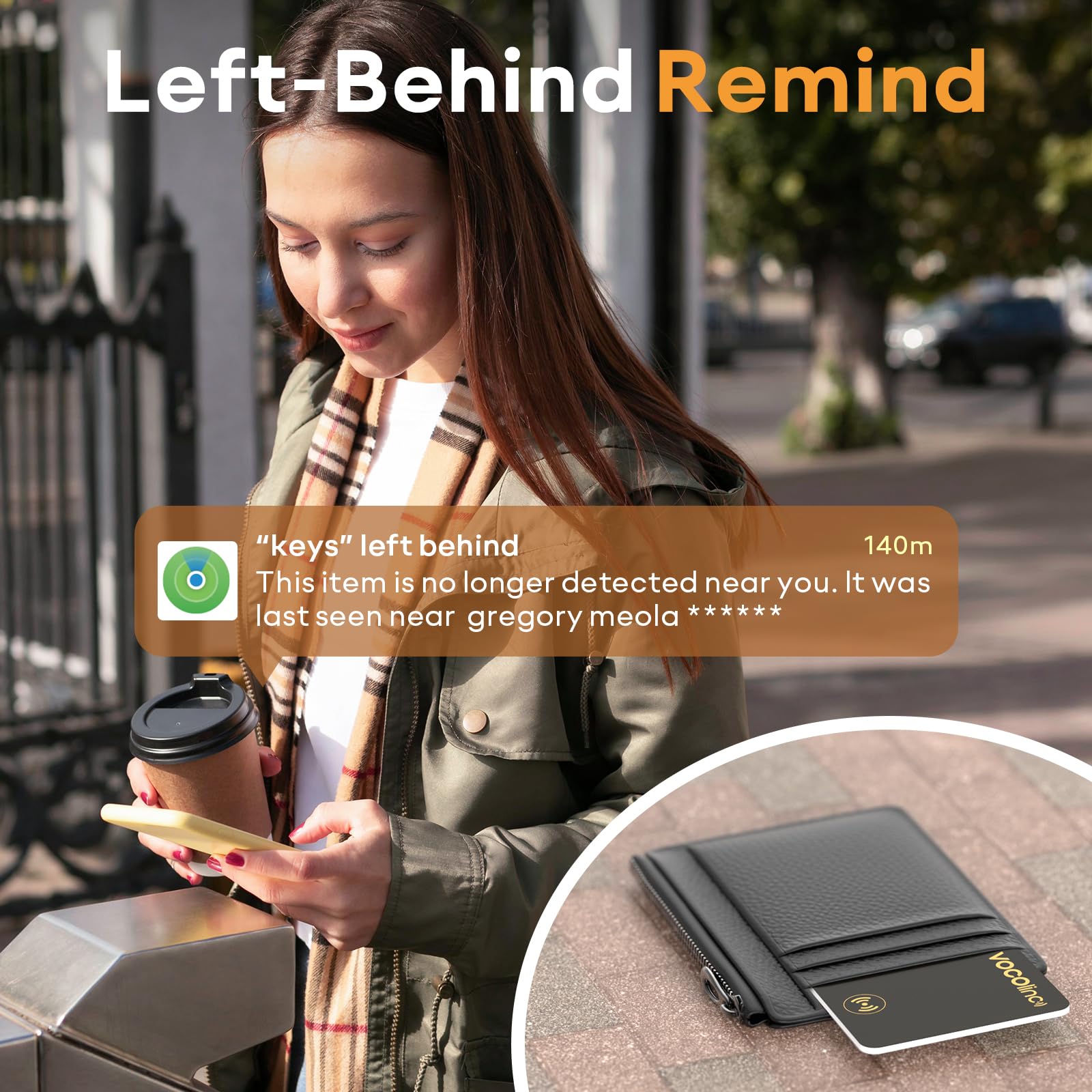 Foto 3 pulgar | Tarjeta Wallet Tracker Vocolinc Bluetooth Find My Ios Ip67 - Venta Internacional.