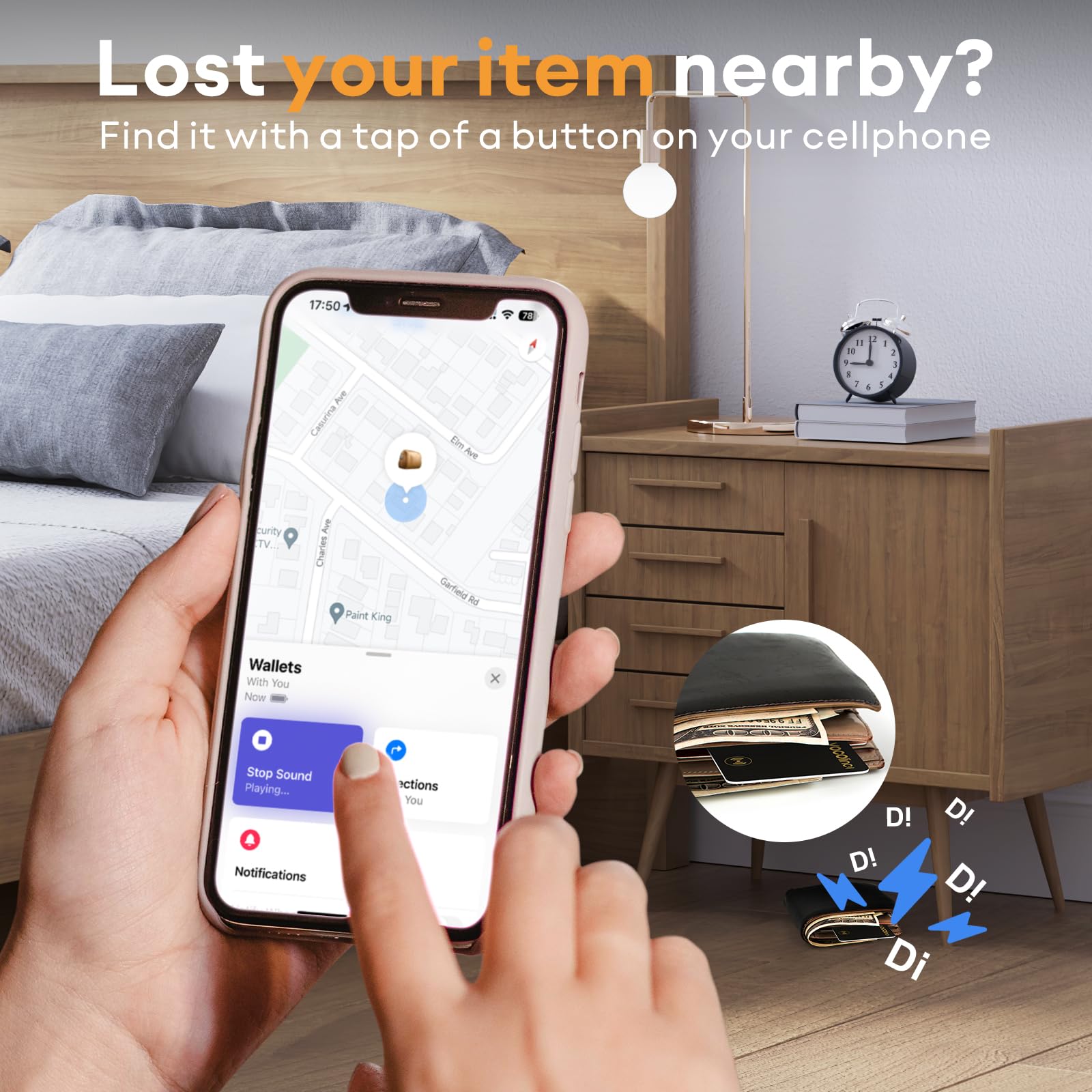 Foto 4 pulgar | Tarjeta Wallet Tracker Vocolinc Bluetooth Find My Ios Ip67 - Venta Internacional.