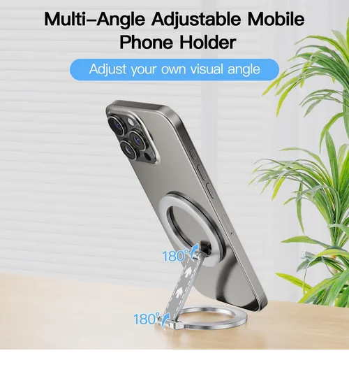 Foto 4 pulgar | Soporte Xtellar Magnético Para Teléfono Móvil Con Ventosa Plegable Color Plateado