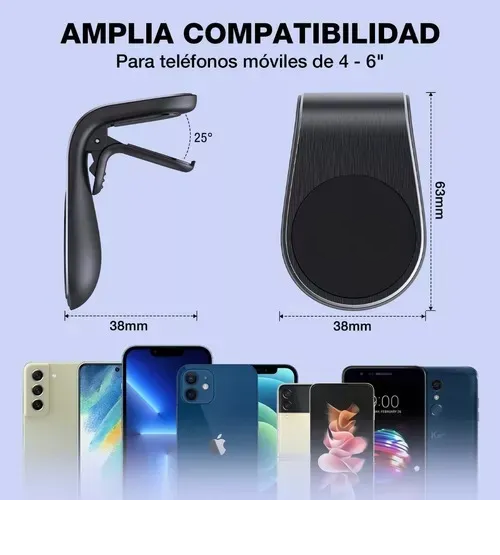 Foto 5 pulgar | Soporte Xtellar Celular Auto Magnético Base Celular Auto