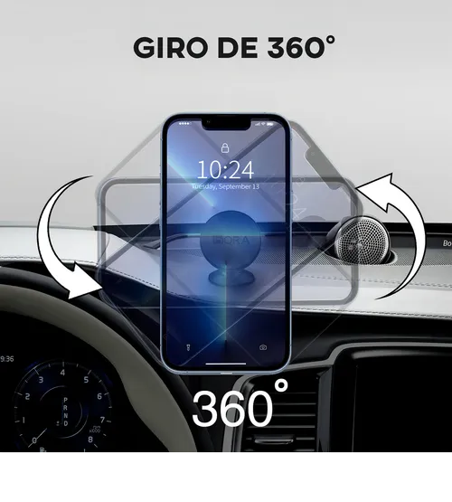 Foto 4 pulgar | Soporte Xtellar Magnético De Aluminio Para Celular 1hora  Color Negro