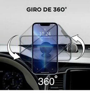 Foto 3 | Soporte Xtellar Magnético De Aluminio Para Celular 1hora Color Negro
