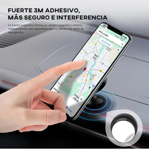 Foto 5 pulgar | Soporte Xtellar Magnético De Aluminio Para Celular 1hora  Color Negro