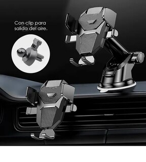 Foto 3 | Soporte Xtellar Brazo Firme Universal Porta Celular Auto 2 En 1 Negro