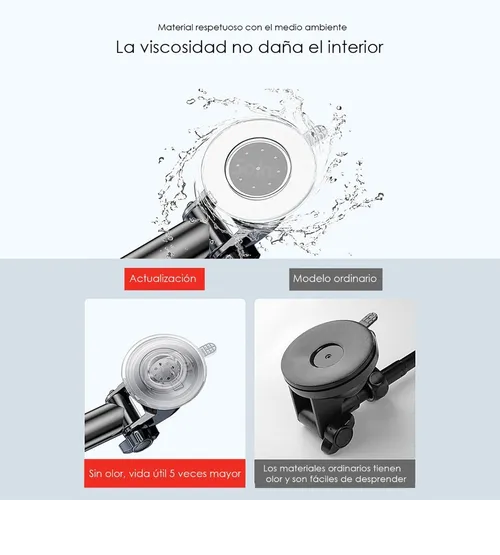 Foto 5 pulgar | Soporte Xtellar Brazo Firme Universal Porta Celular Auto 2 En 1  Negro
