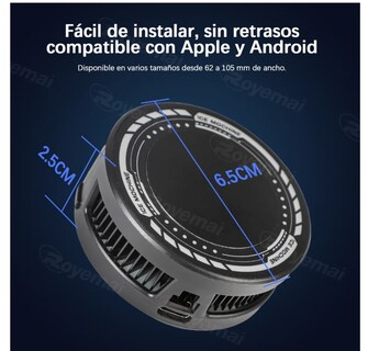 Foto 2 | Ventilador Xtellar De Teléfono Celular Inteligente Rgb Cooler Gamer