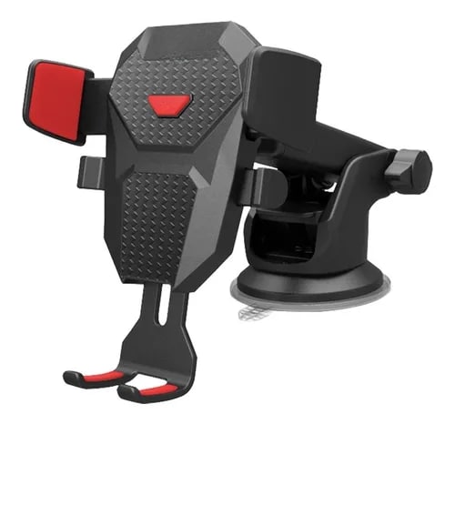 Soporte Xtellar Brazo Firme Universal Porta Celular Auto 2 En 1 Color Negro-rojo $909