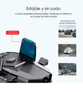 Foto 4 | Soporte Xtellar Brazo Firme Universal Porta Celular Auto 2 En 1 Color Negro-rojo