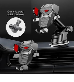 Foto 5 | Soporte Xtellar Brazo Firme Universal Porta Celular Auto 2 En 1 Color Negro-rojo