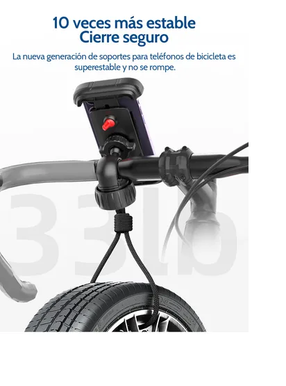 Foto 5 pulgar | Soporte Xtellar Para Teléfono Móvil Moto O Bicicleta Color Negro