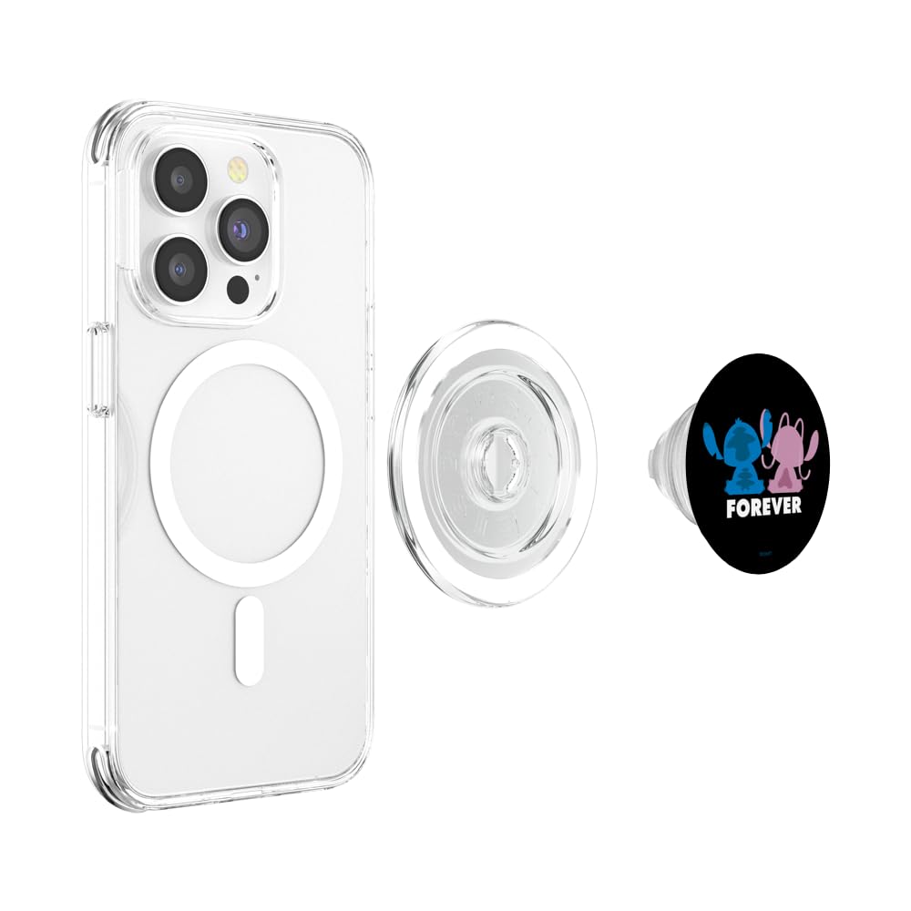 Foto 4 pulgar | Accesorio Para Teléfono Disney Stitch And Angel Popsockets Popgrip - Venta Internacional.