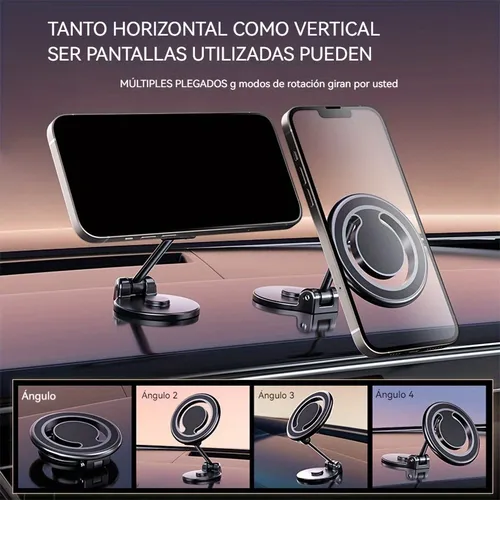 Foto 4 pulgar | Soporte Xtellar De Celular Magnético Para Auto Magsafe De 360°