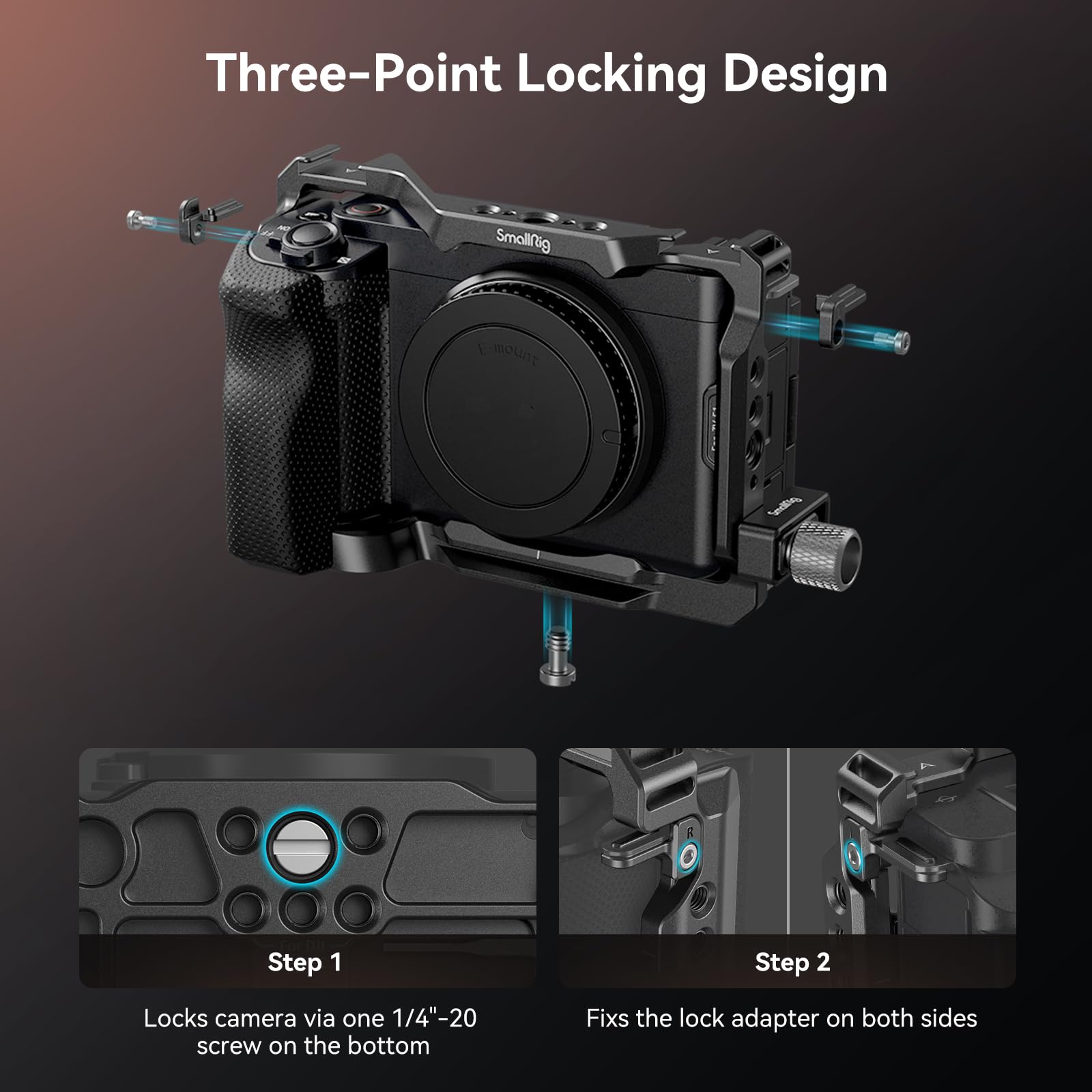 Foto 4 pulgar | Kit De Soporte De Cámara Smallrig Zv-e1 Con Empuñadura De Silicona Para Sony Zv- - Venta Internacional.