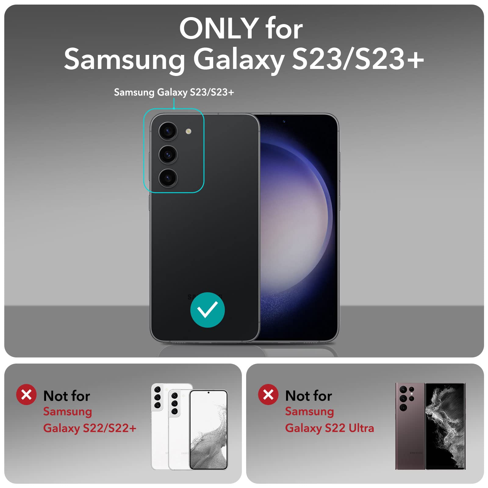 Foto 2 | Protectores De Lente De Cámara Esr Para Samsung Galaxy S23/s23 Plus - Venta Internacional.