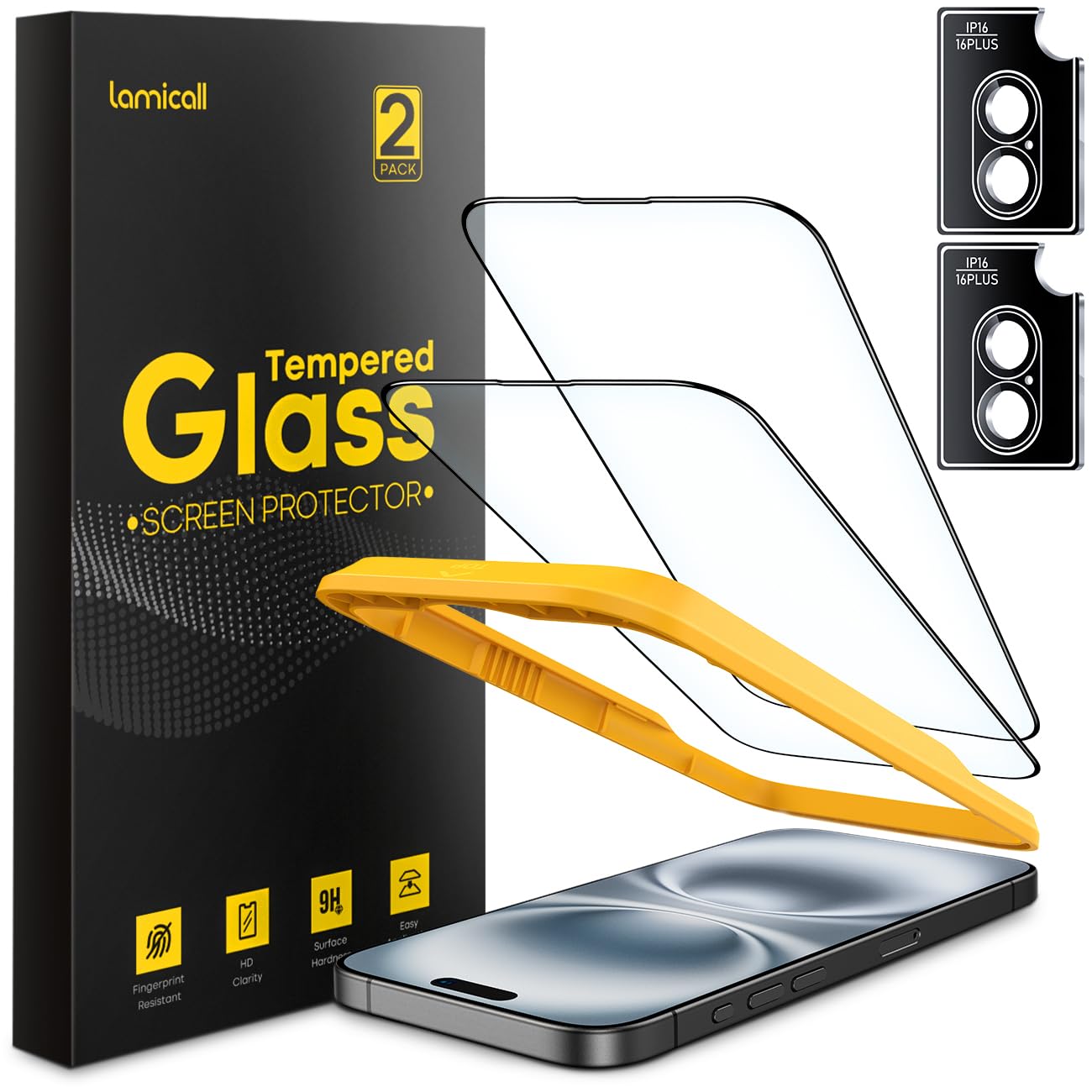 Foto 1 | Protector De Pantalla Lamicall 2+2 Para Iphone 16 Con Lente De Cámara 2 - Venta Internacional.