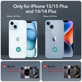 Foto 2 | Protector De Lente De Cámara Esr Armorite Para Iphone 15/15 Plus/14/14 Plus - Venta Internacional.