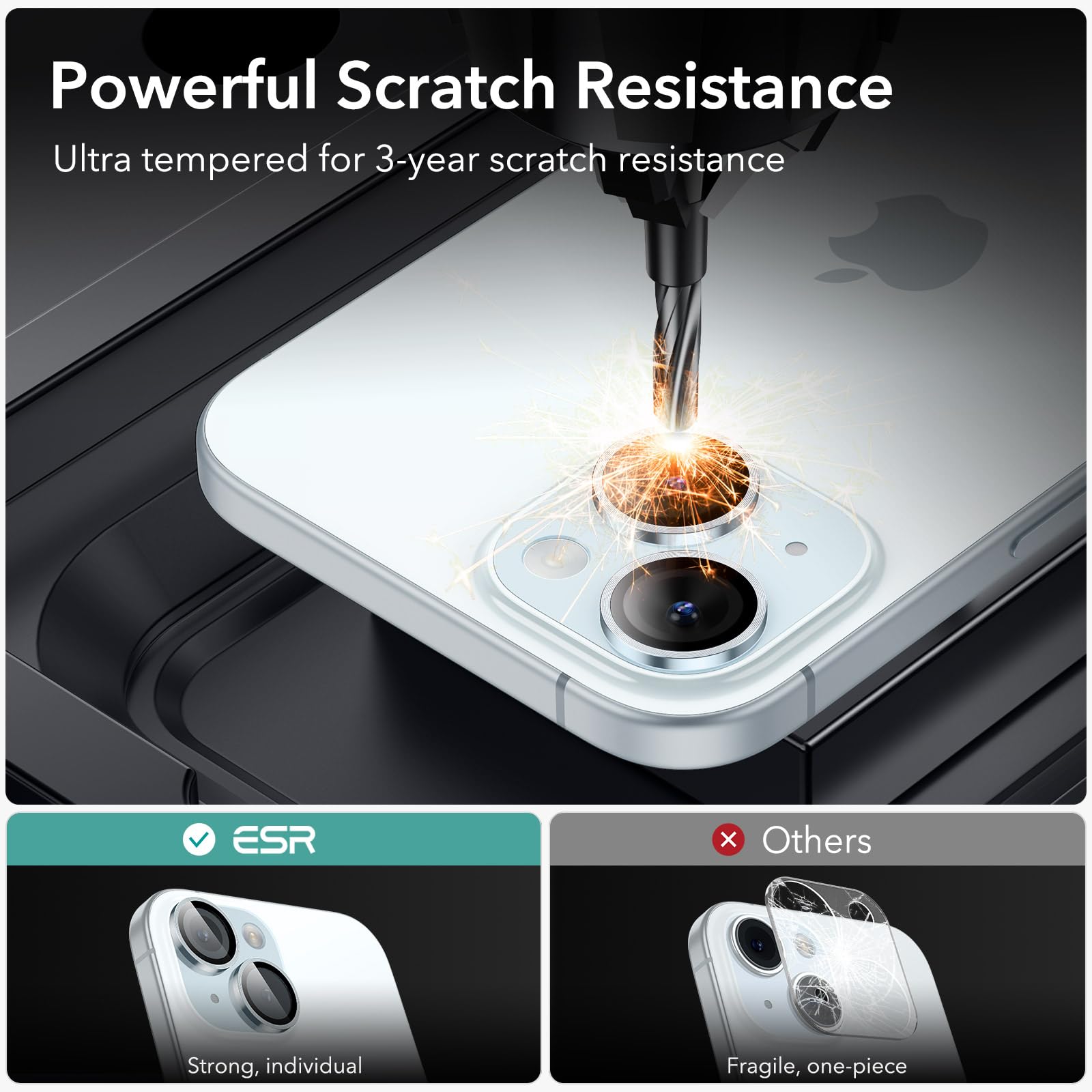 Foto 7 pulgar | Protector De Lente De Cámara Esr Armorite Para Iphone 15/15 Plus/14/14 Plus - Venta Internacional.