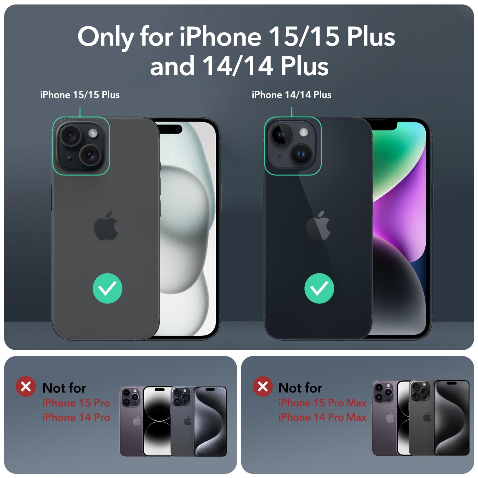 Foto 2 | Protector De Lente De Cámara Esr Para Iphone 15/15 Plus/14/14 Plus - Venta Internacional.
