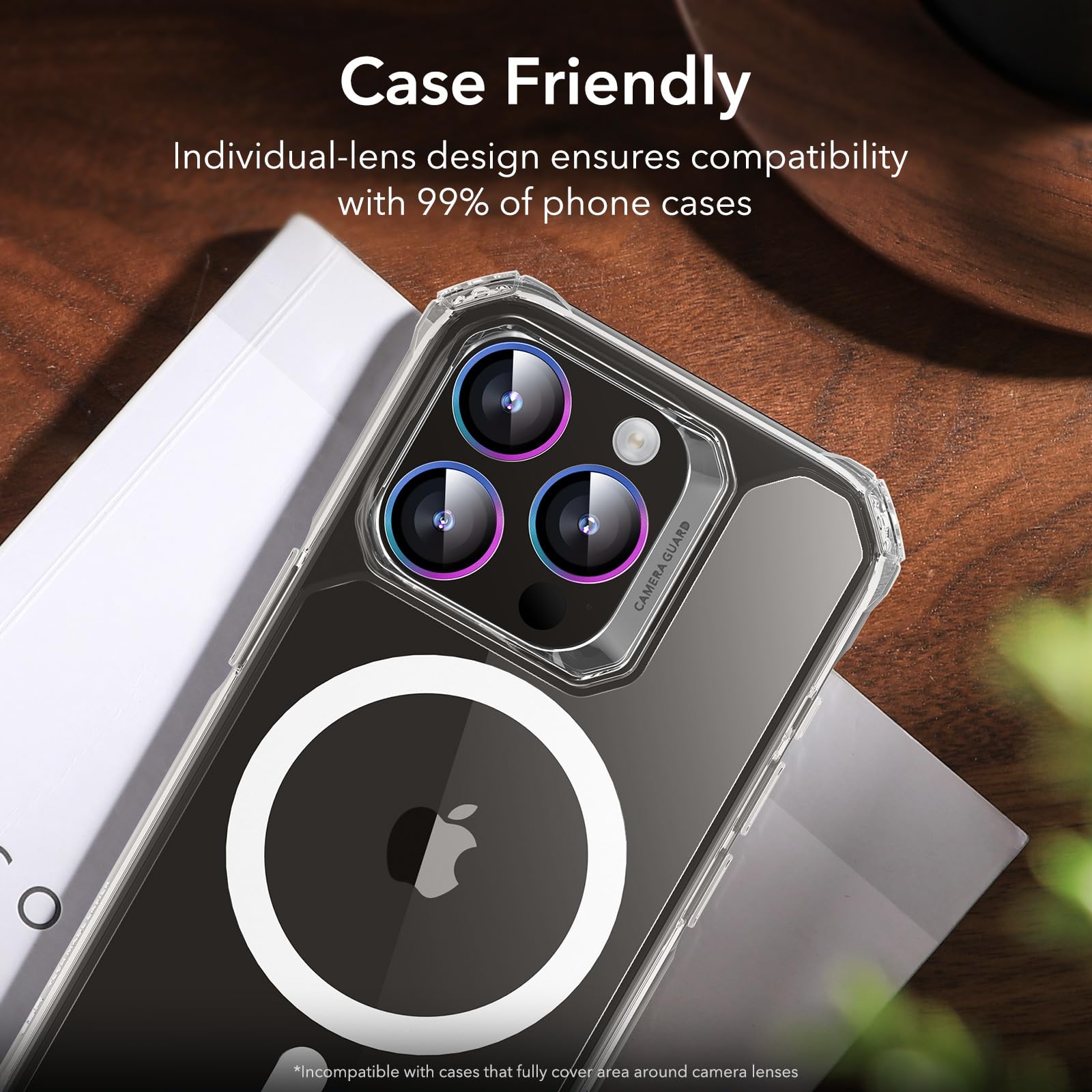 Foto 8 pulgar | Protector De Lente De Cámara Esr Para Iphone 15 Pro Max/15 Pro/14 Pro - Venta Internacional.
