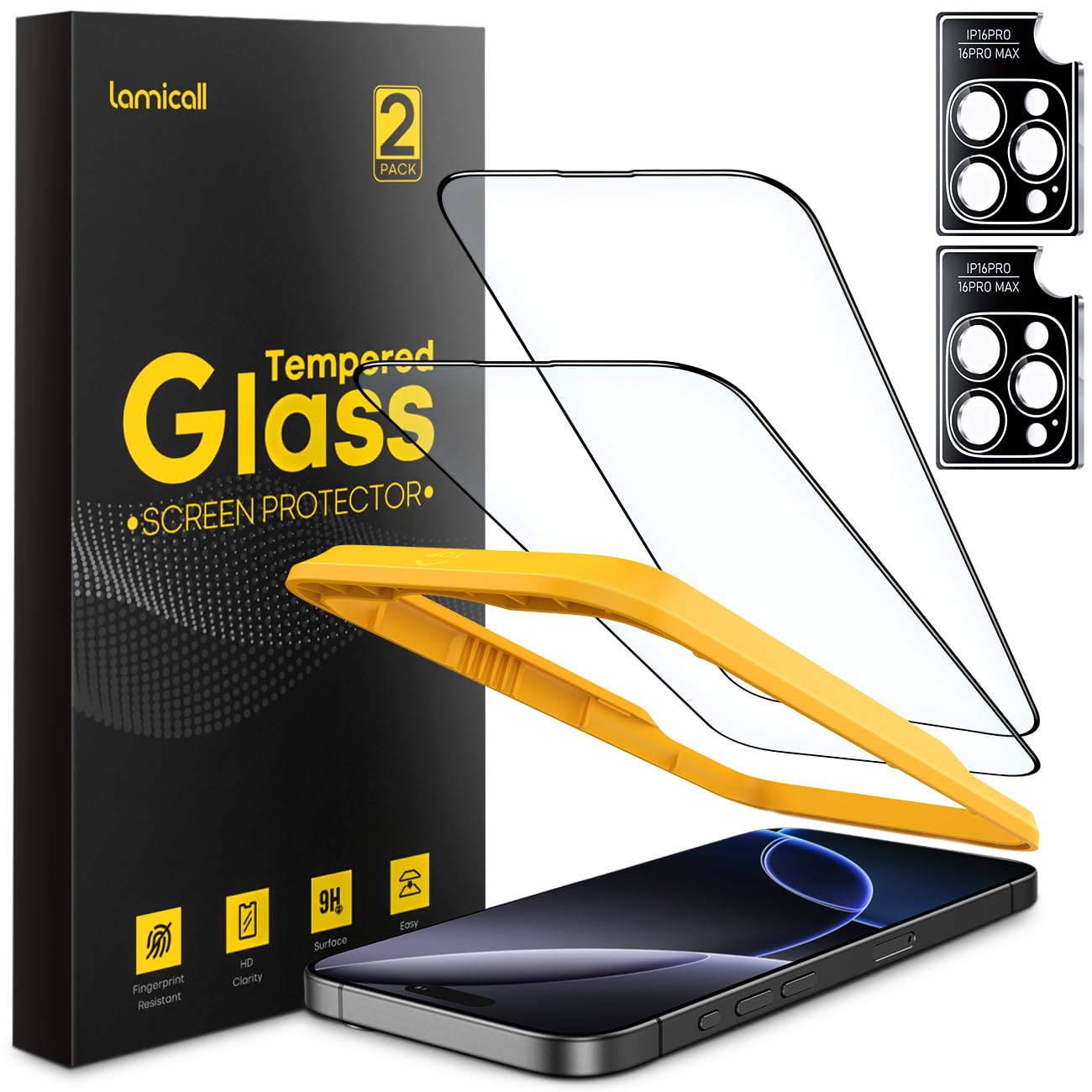 Foto 2 pulgar | Protector de Pantalla Lamicall para iPhone 16 Pro Max-Venta Internacional