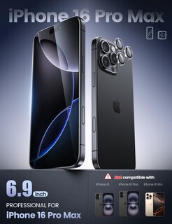 Foto 2 | Protector de Pantalla Lamicall para iPhone 16 Pro Max-Venta Internacional