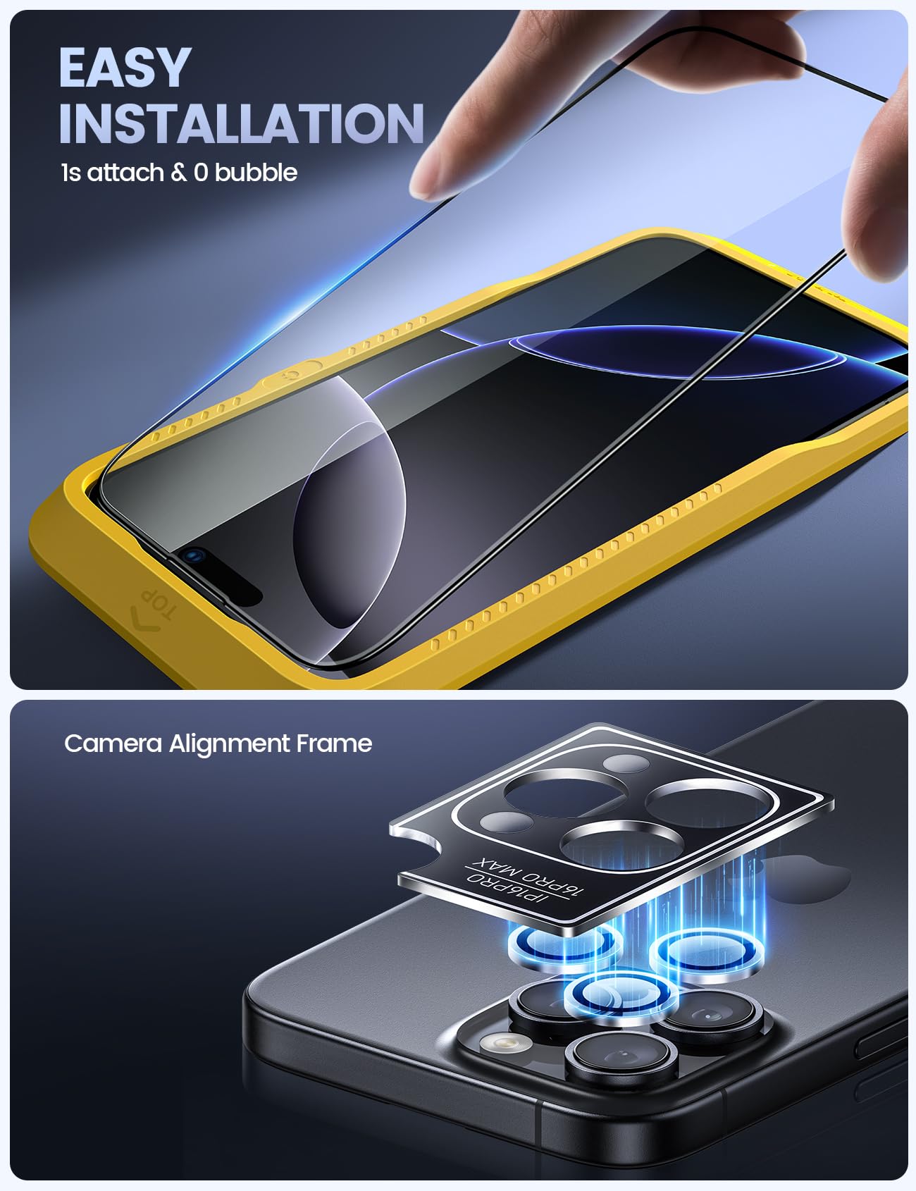 Foto 4 pulgar | Protector de Pantalla Lamicall para iPhone 16 Pro Max-Venta Internacional