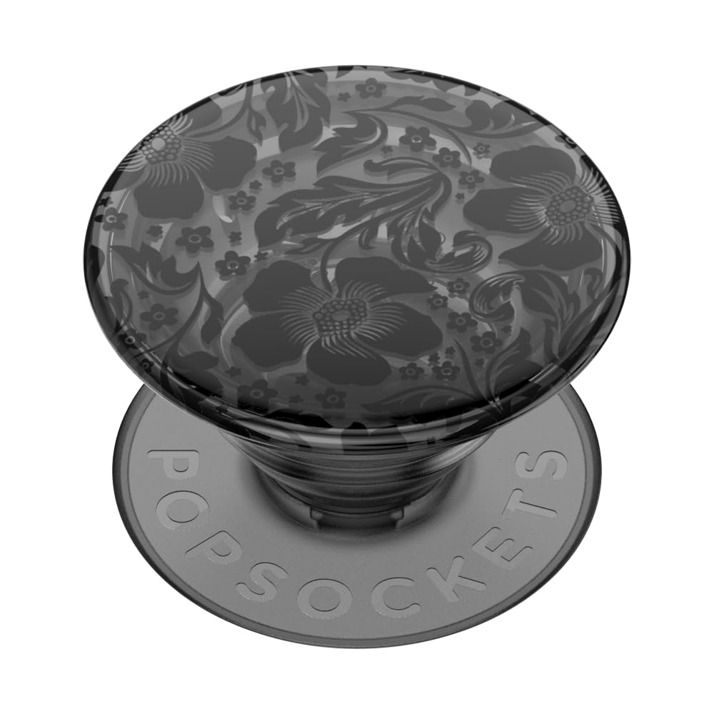 Foto 2 pulgar | Phone Grip Popsockets A Base De Plantas Con Soporte De Encaje Negro - Venta Internacional.