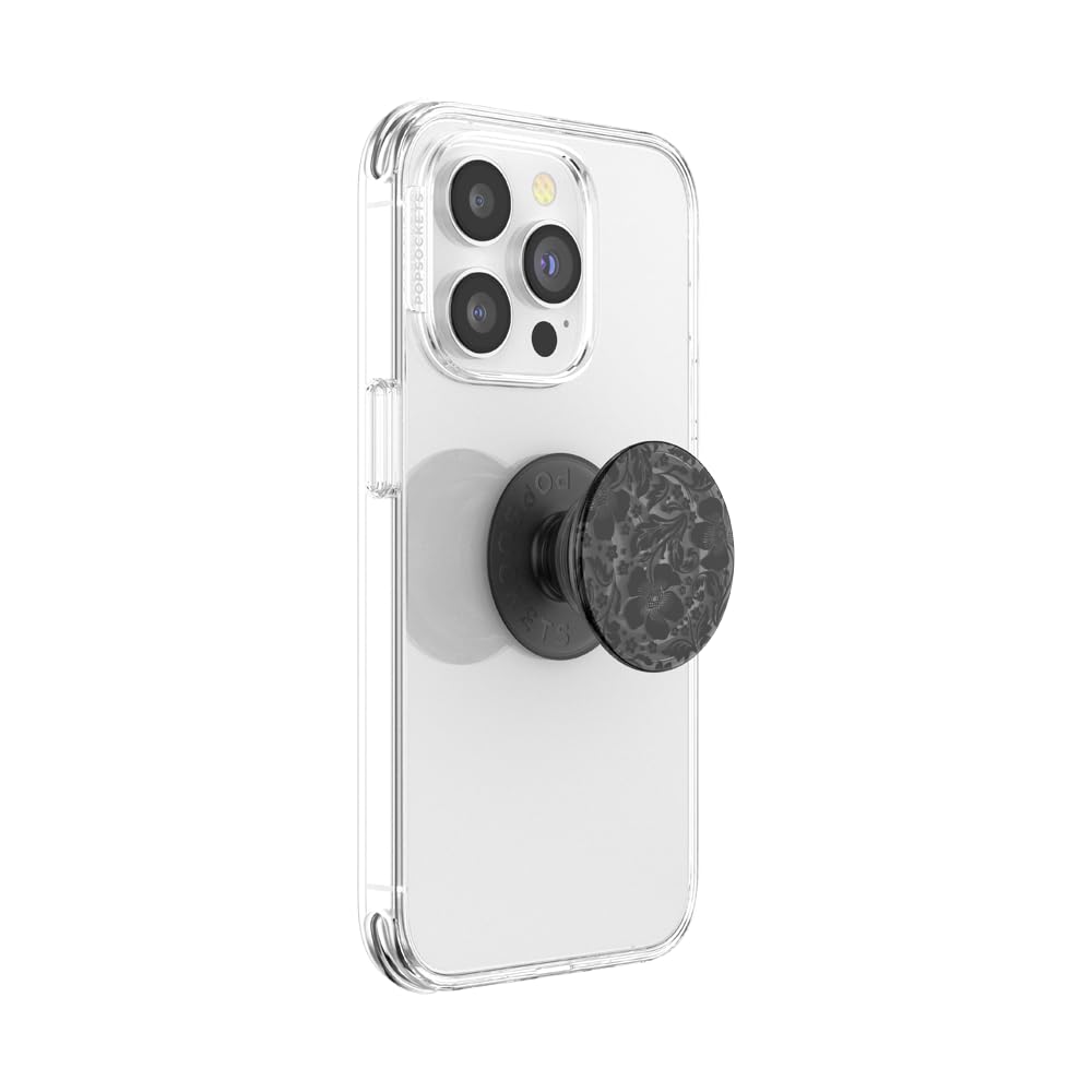 Foto 3 pulgar | Phone Grip Popsockets A Base De Plantas Con Soporte De Encaje Negro - Venta Internacional.