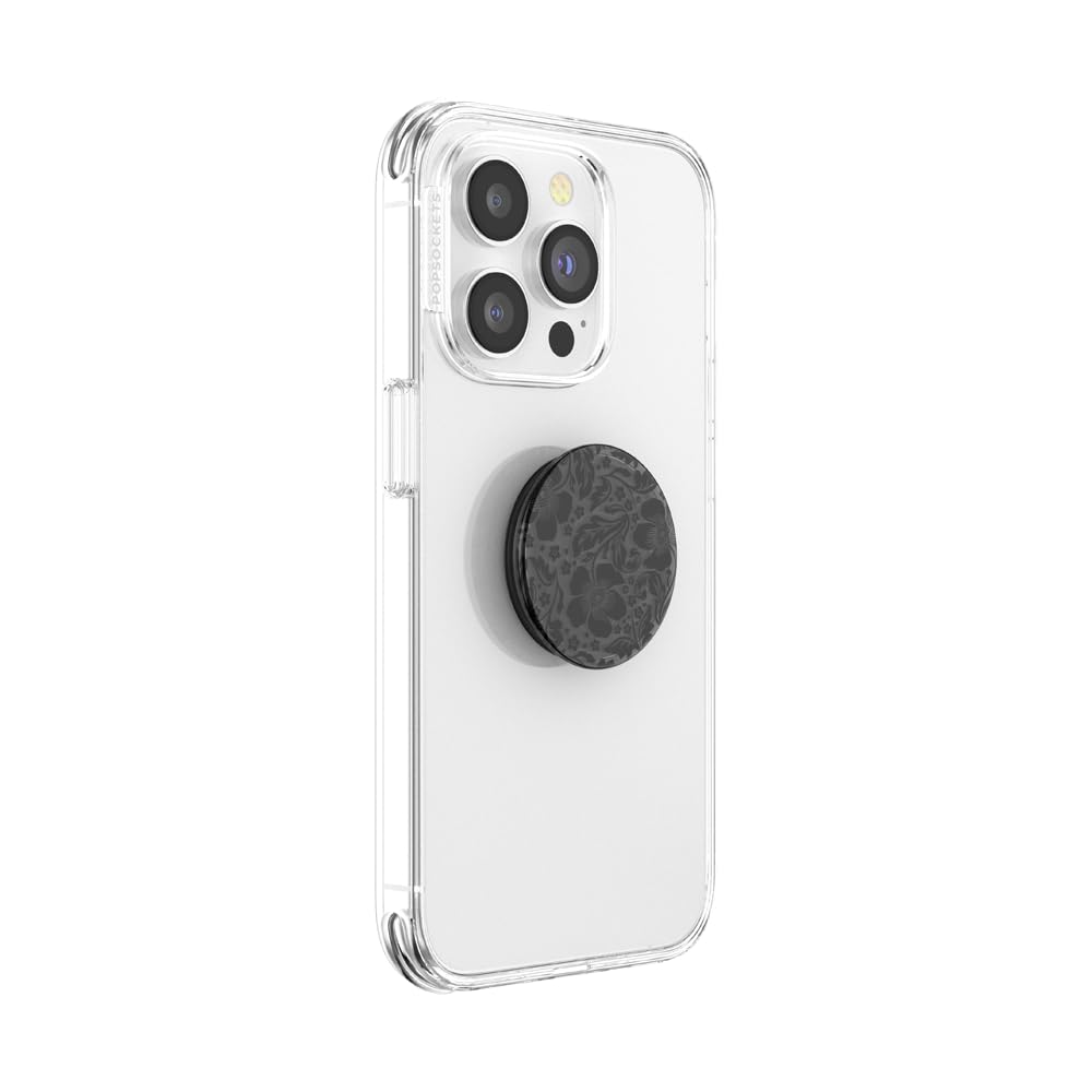 Foto 4 pulgar | Phone Grip Popsockets A Base De Plantas Con Soporte De Encaje Negro - Venta Internacional.