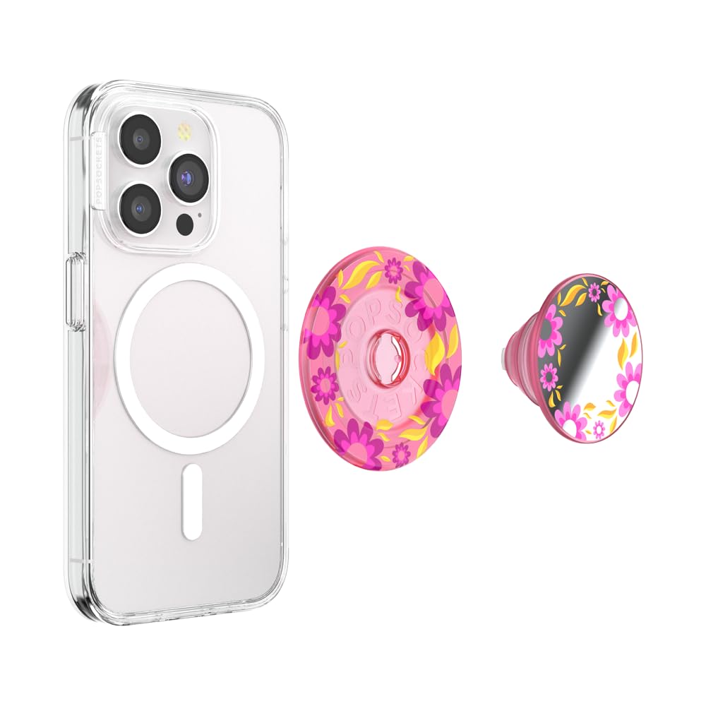 Foto 5 pulgar | Empuñadura De Teléfono Popsockets Redonda Compatible Con Magsafe Pink - Venta Internacional.