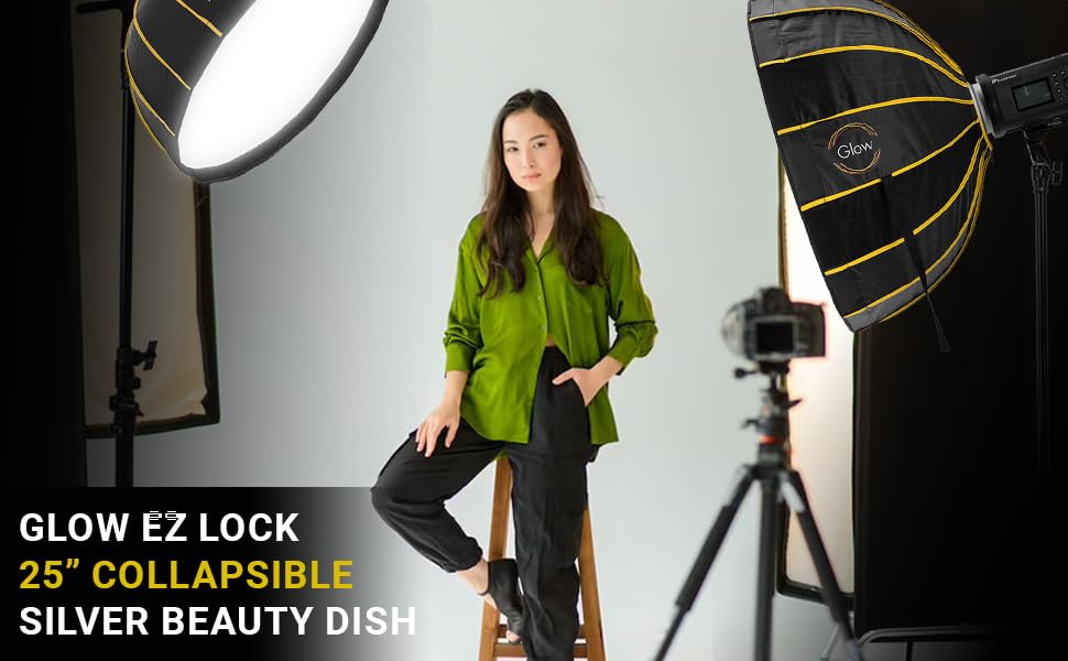 Foto 7 | Beauty Dish Glow Ez Lock 25, Blanco Con Montura Bowens Speedring - Venta Internacional.