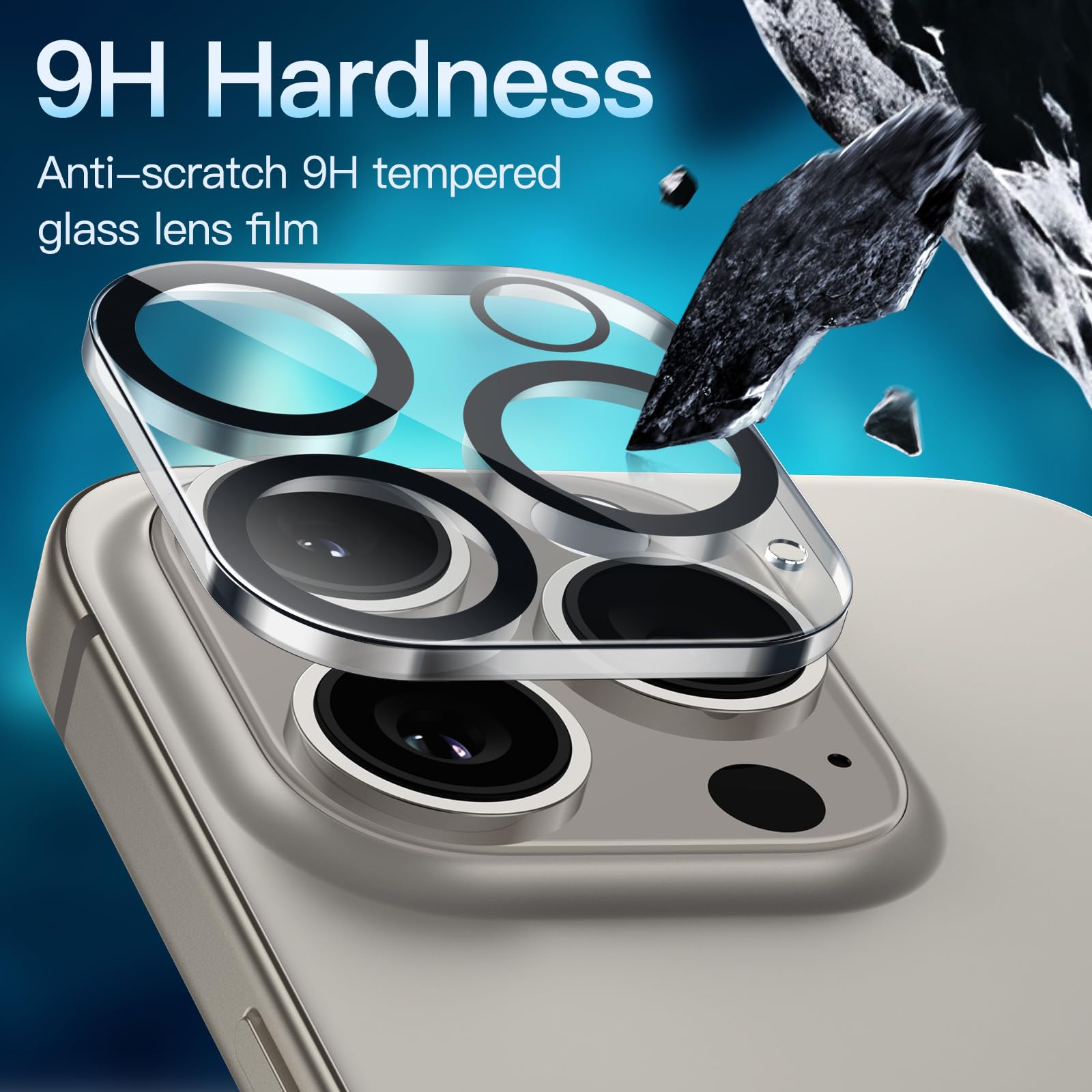 Foto 4 | Protector De Lente De Cámara Jetech Para Iphone 15 Pro 6.1/6.7 - Venta Internacional.