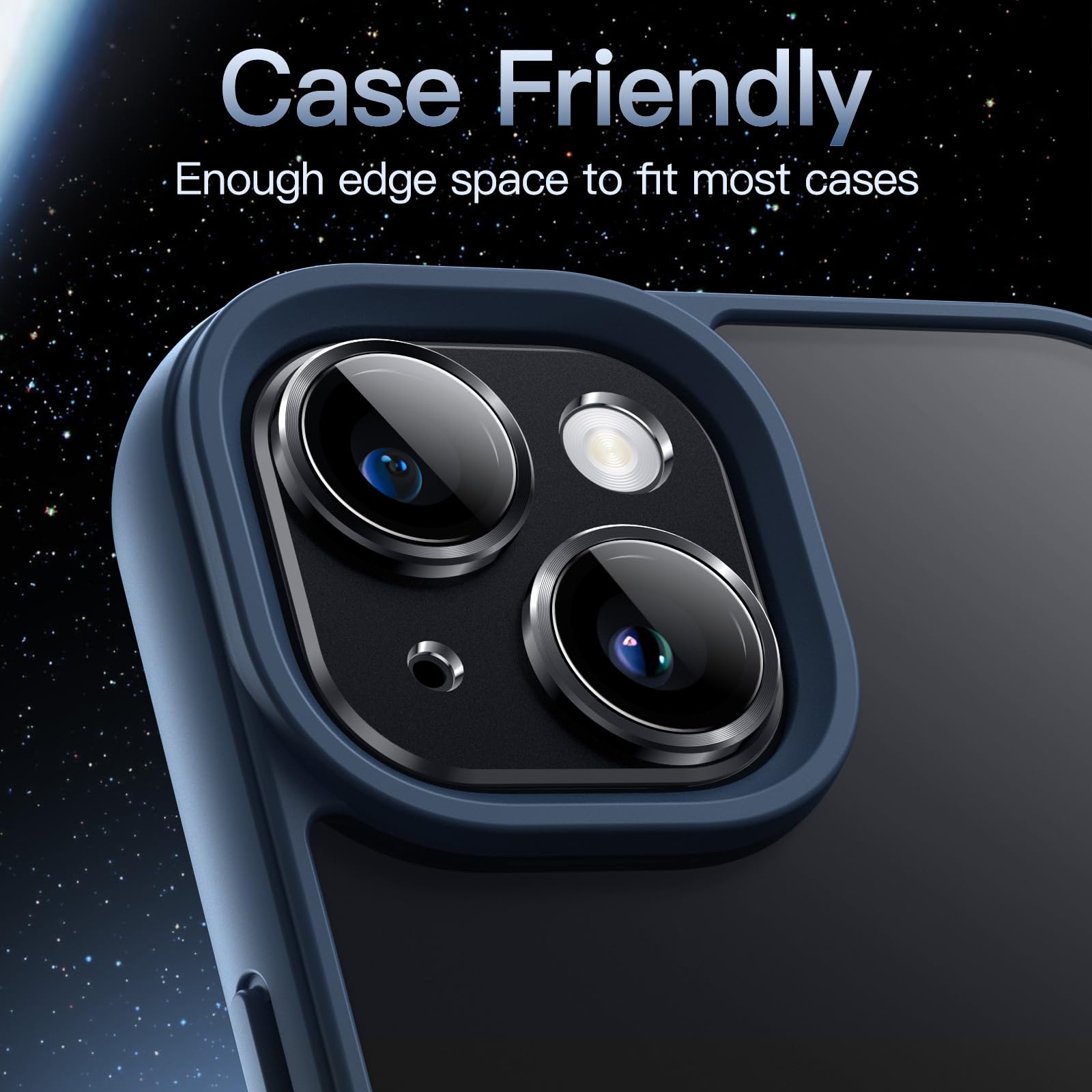 Foto 7 | Protector De Lente De Cámara Jetech Para Iphone 15, 6.1 Pulgadas/6.7 Pulgadas, Paquete De 1 - Venta Internacional.