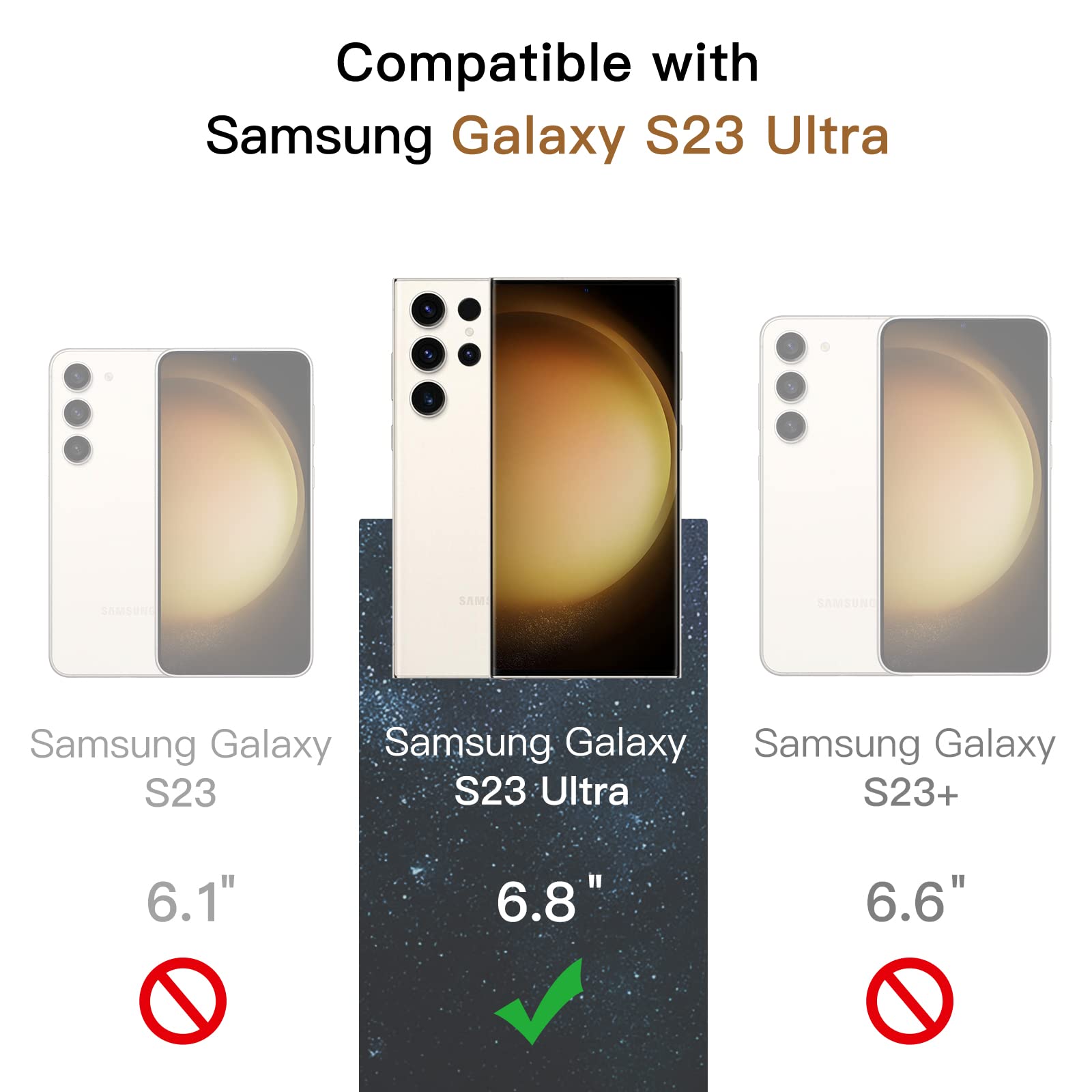 Foto 4 pulgar | Protector De Pantalla Jetech Para Samsung Galaxy S23 Ultra 5g 6.8'' - Venta Internacional.