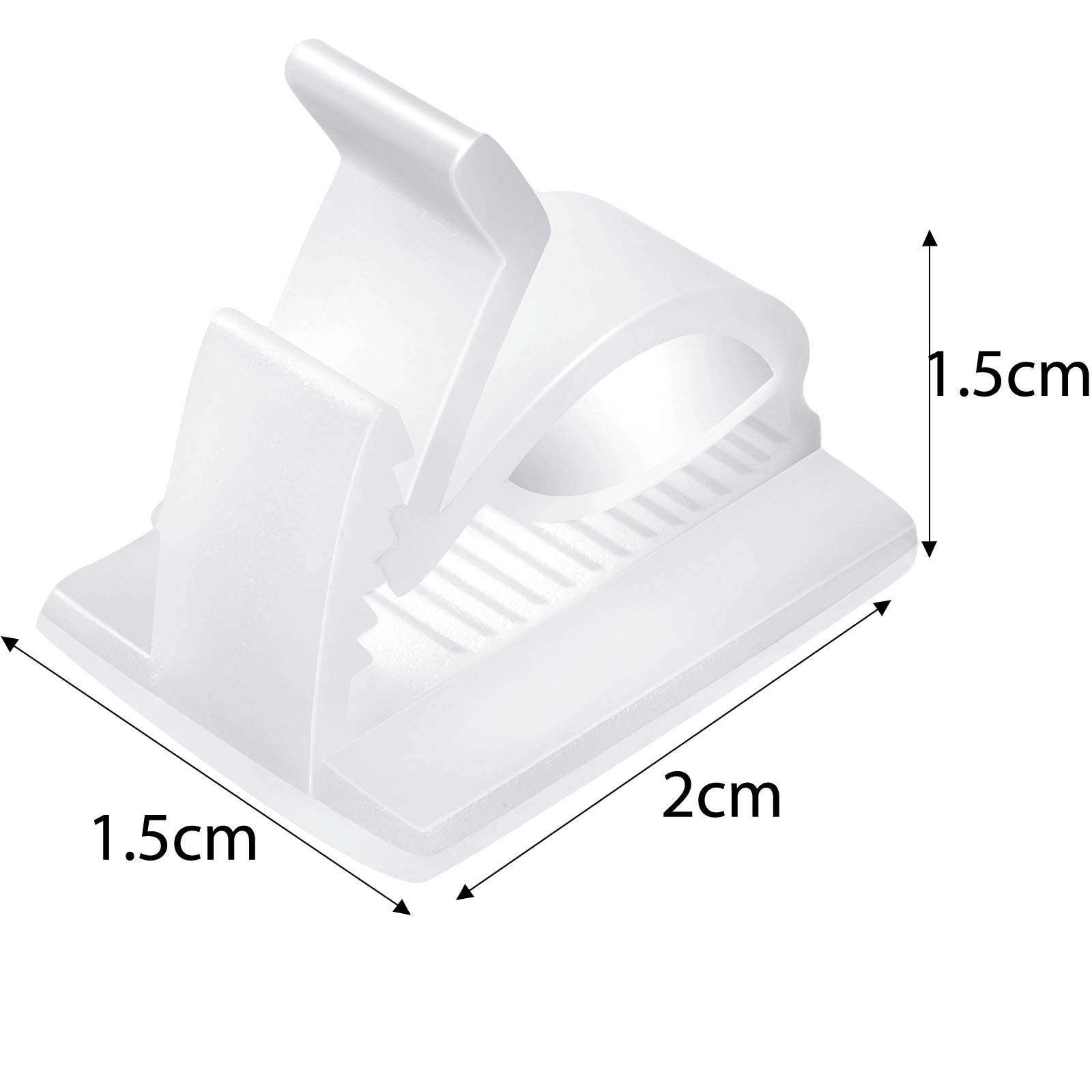 Foto 2 | Cable Clips Maitys - Soporte Adhesivo Para Cables (120 Unidades), Color Blanco - Venta Internacional.