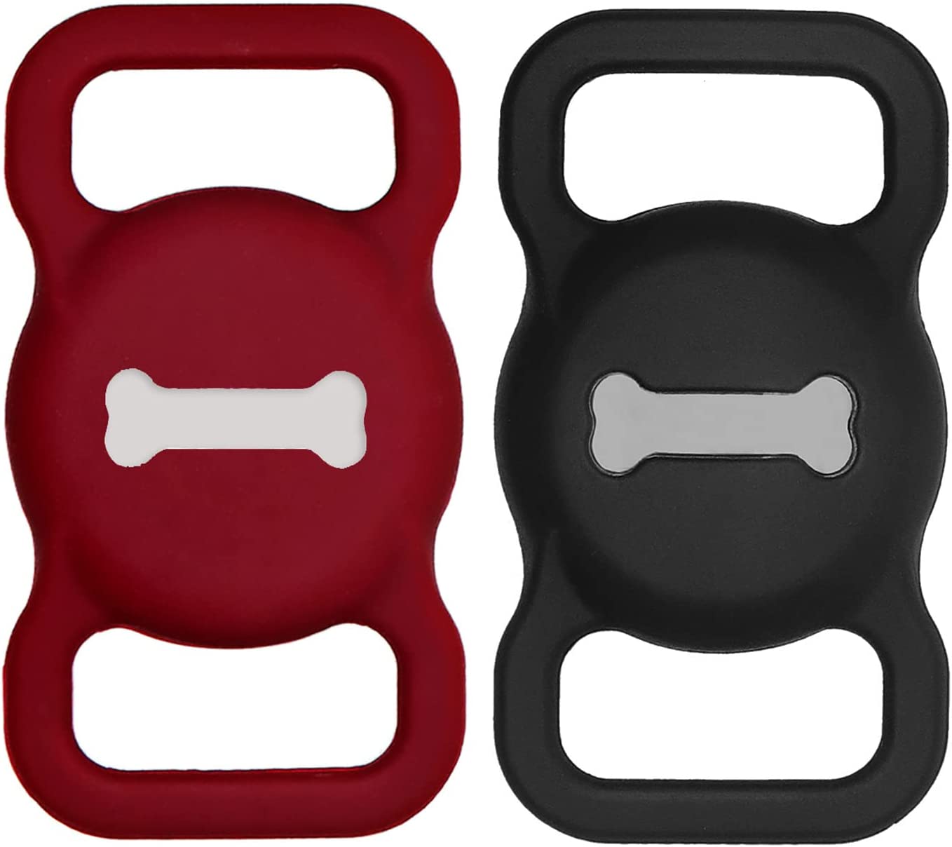 Foto 3 | Funda De Silicona Airtag Para Collares De Perro Para Mascotas, Paquete De 2 Unidades Huoguo - Venta Internacional.