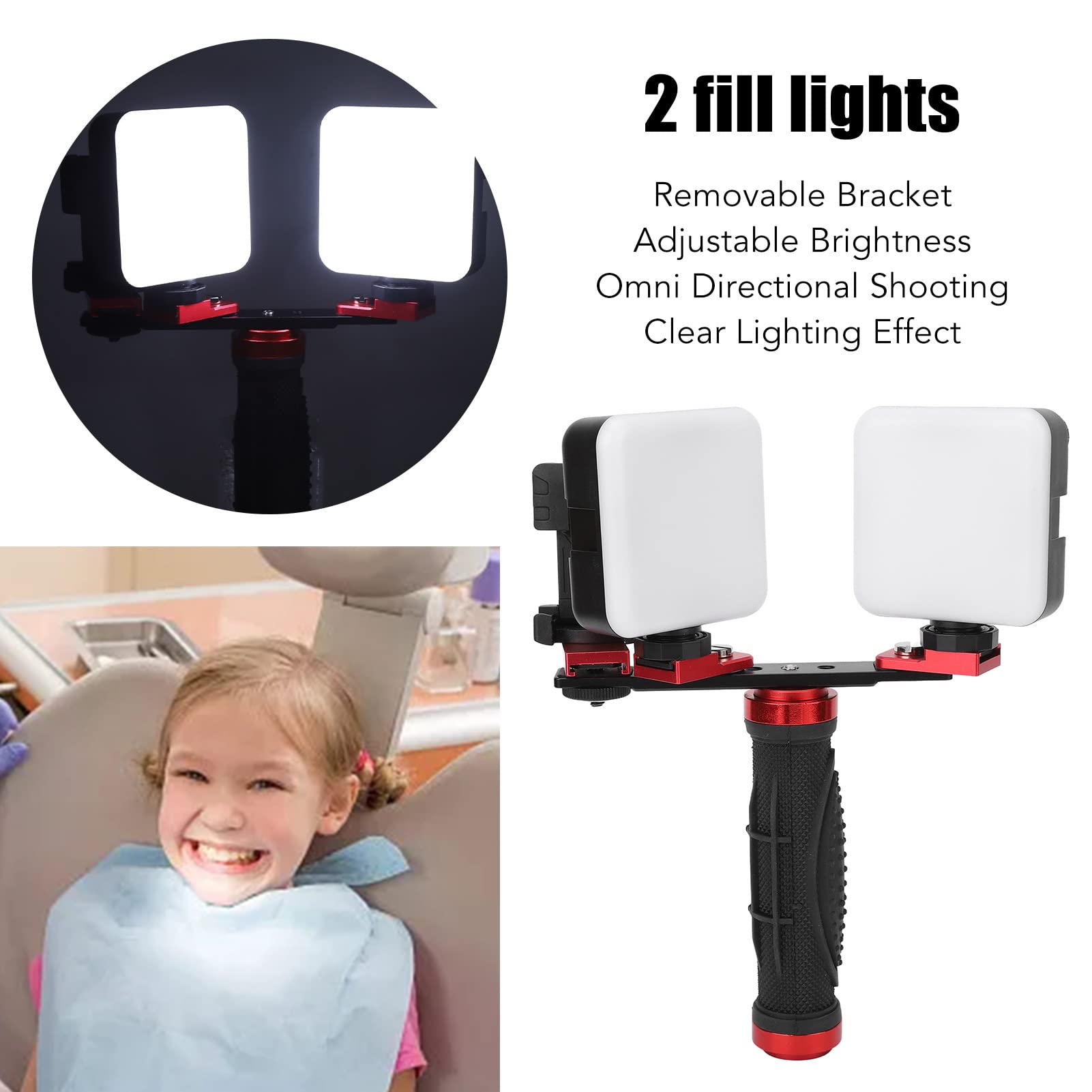 Foto 2 | Luz De Vídeo De Cámara Zjchao Fill Light Para Fotografía Dental - Venta Internacional.