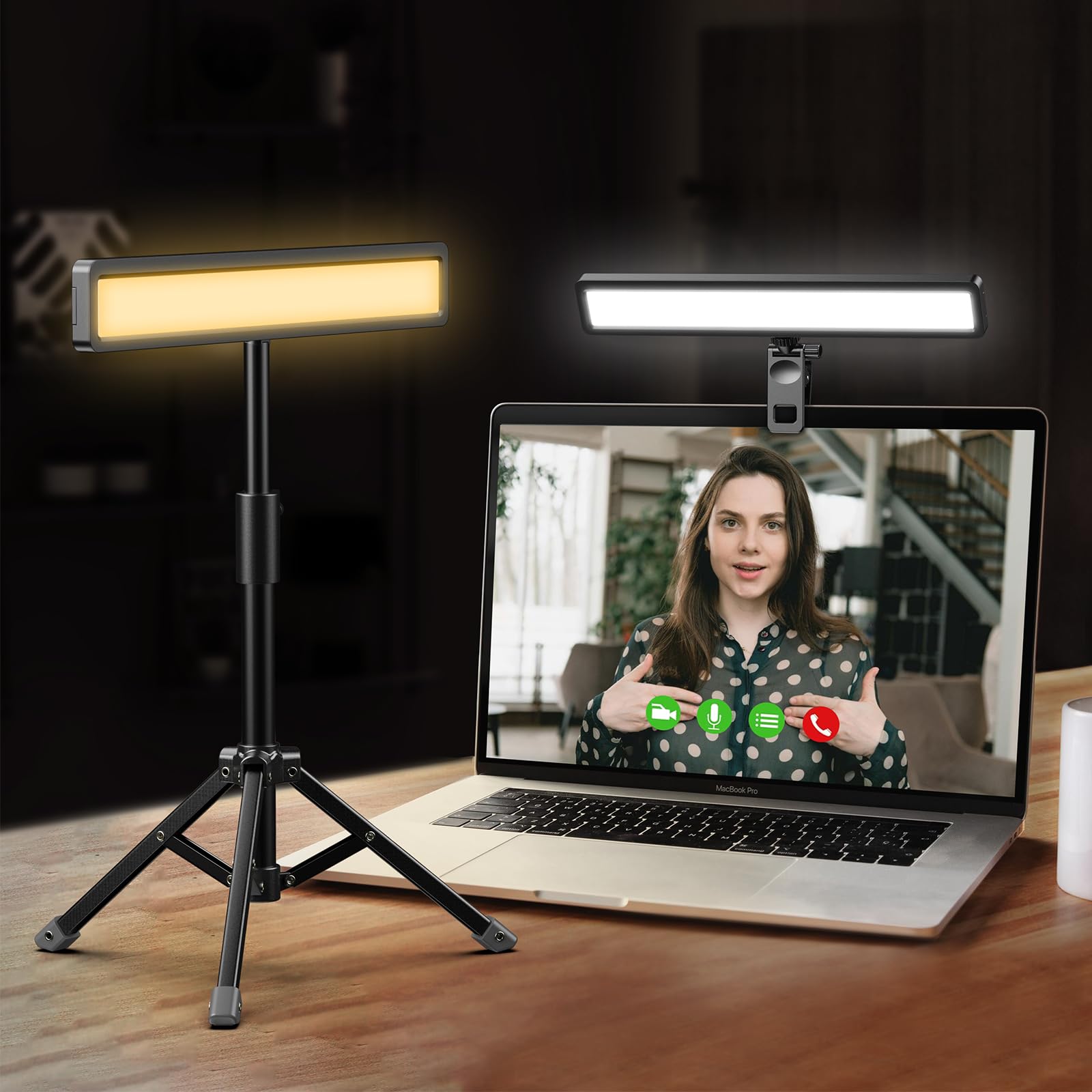 Iluminación De Videoconferencia Apexel Con Trípode Para Stream - Venta Internacional. $1,082