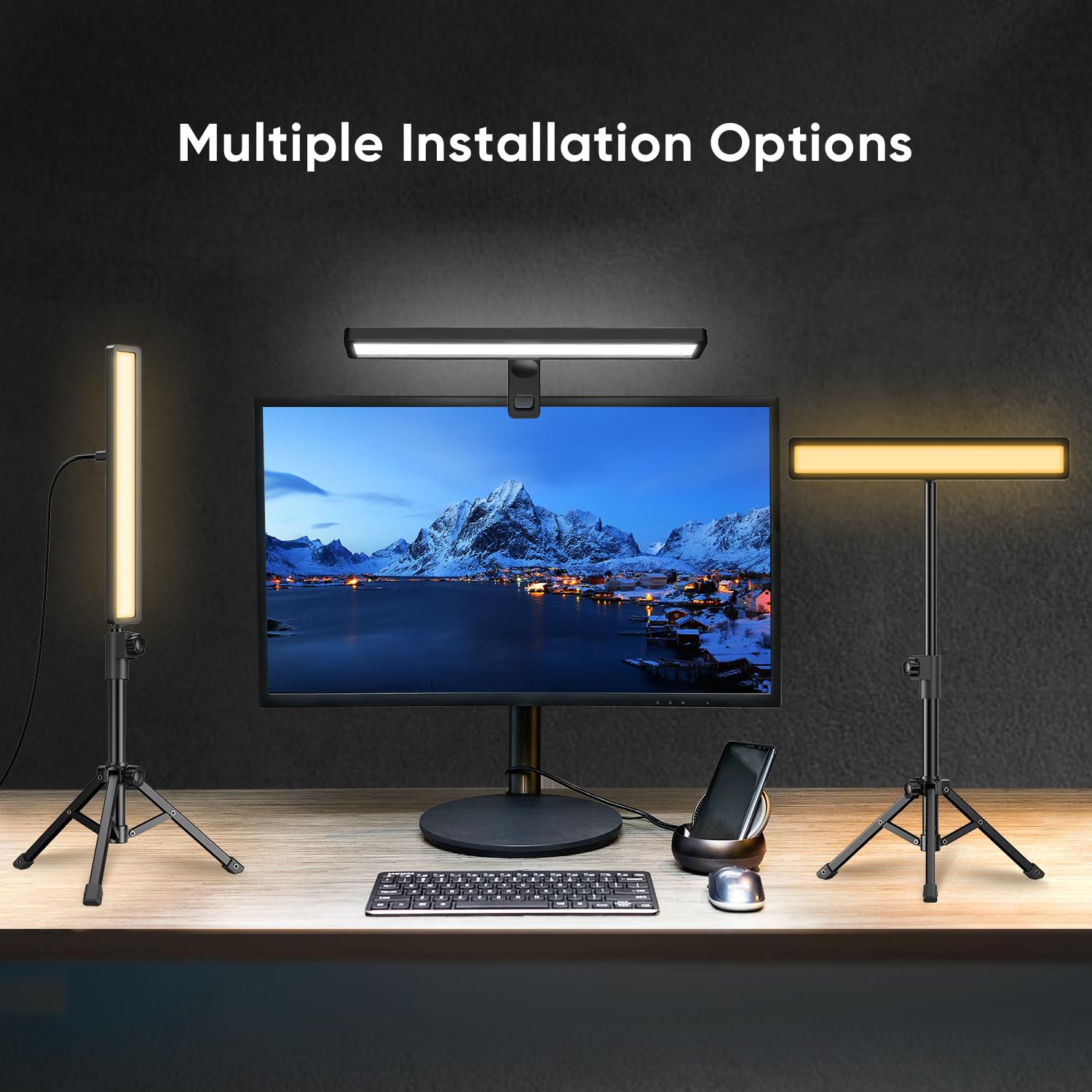 Foto 5 pulgar | Iluminación De Videoconferencia Apexel Con Trípode Para Stream - Venta Internacional.