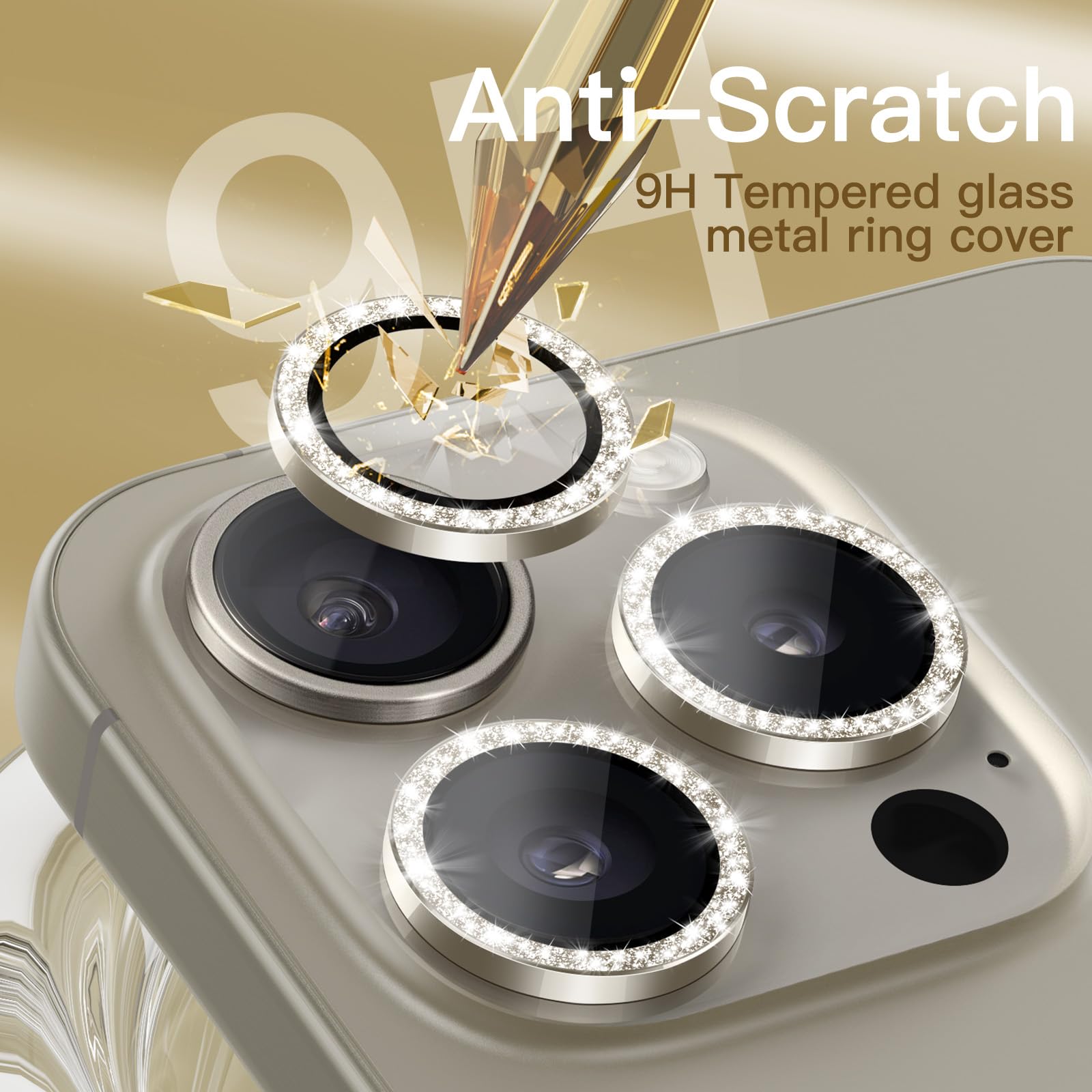 Foto 6 pulgar | Protector De Lente De Cámara Jetech Para Iphone 15 Pro 6.1/6.7 Pulgadas, Paquete De 3 - Venta Internacional.