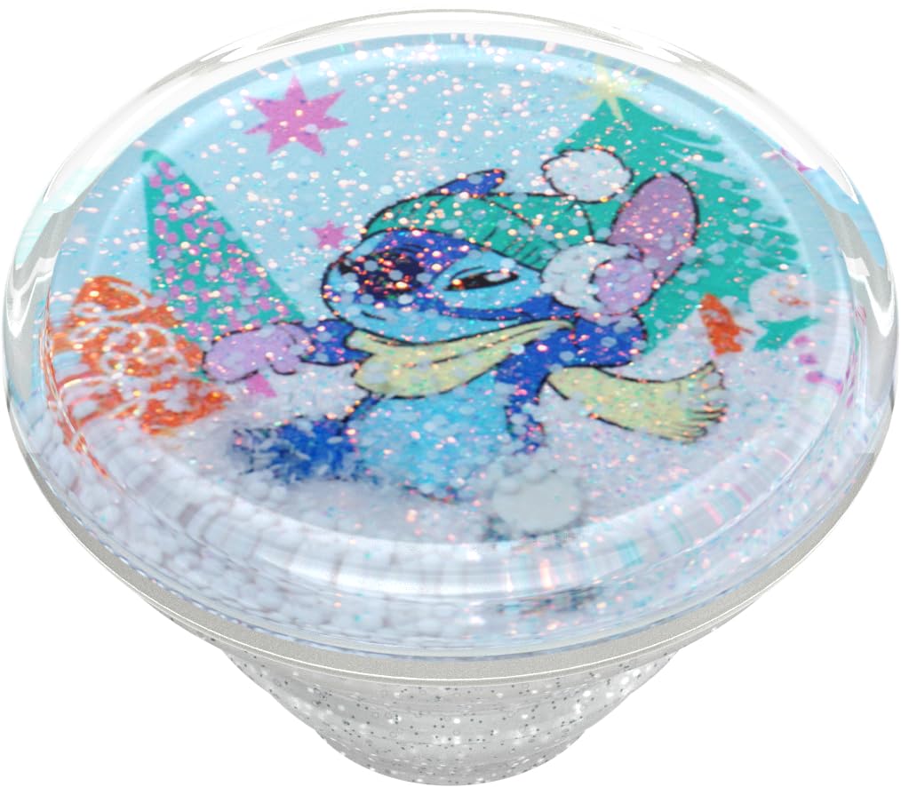 Foto 6 pulgar | Phone Grip Popsockets Lilo & Stitch Tidepool Stitch Snowglobe - Venta Internacional.