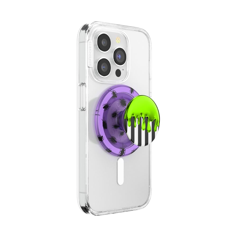 Foto 2 pulgar | Soporte Para Teléfono Popsockets, Redondo, Compatible Con Magsafe, Beetlejuice - Venta Internacional.