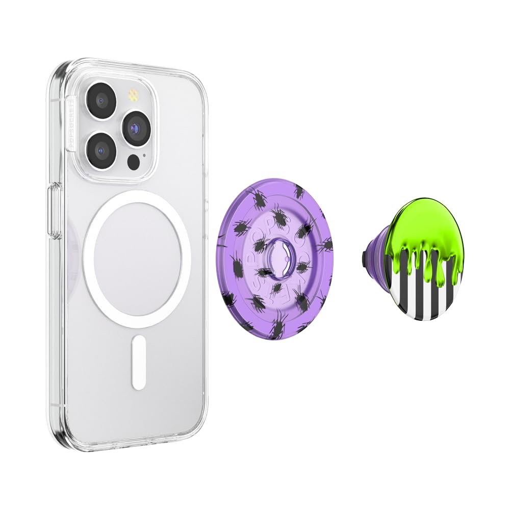 Foto 3 | Soporte Para Teléfono Popsockets, Redondo, Compatible Con Magsafe, Beetlejuice - Venta Internacional.